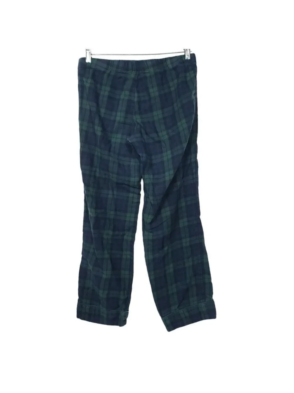 J. Crew Plaid Green Blue Men's Drawstring Pajamas Pants S
